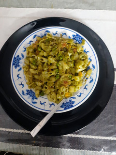 चिममिचुरी मैकरॉनी पास्ता रेसिपी मुख्य फोटो