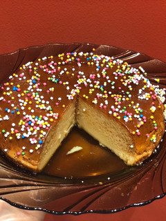 Una foto de Flan de coco