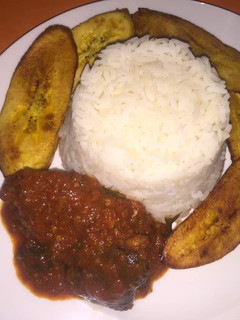 A picture of Rice & Goat Meat Stew.
