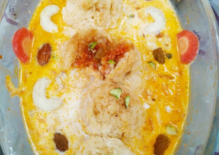 Easiest Way to Make Quick Halwa balls in carrot rabdi