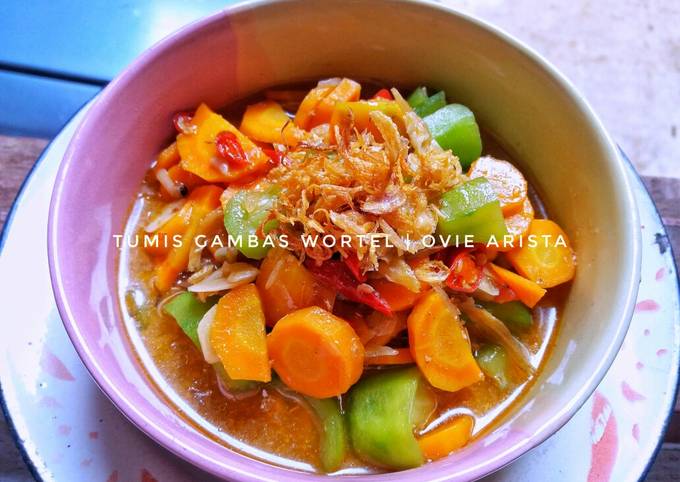 Resep Tumis Gambas Wortel Oyong Ceme Oleh Ovie Arista Cookpad