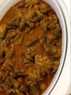 صورة لوصفة باميه