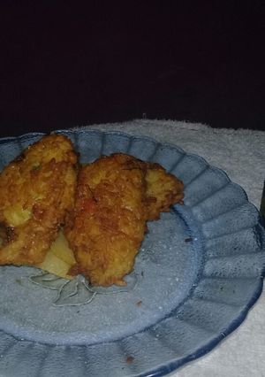 Una foto de Bocaditos o croquetas de arroz, pollo y verduras reciclados!!!