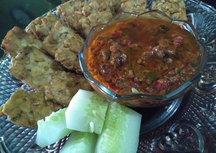 Sambal terasi penyetan