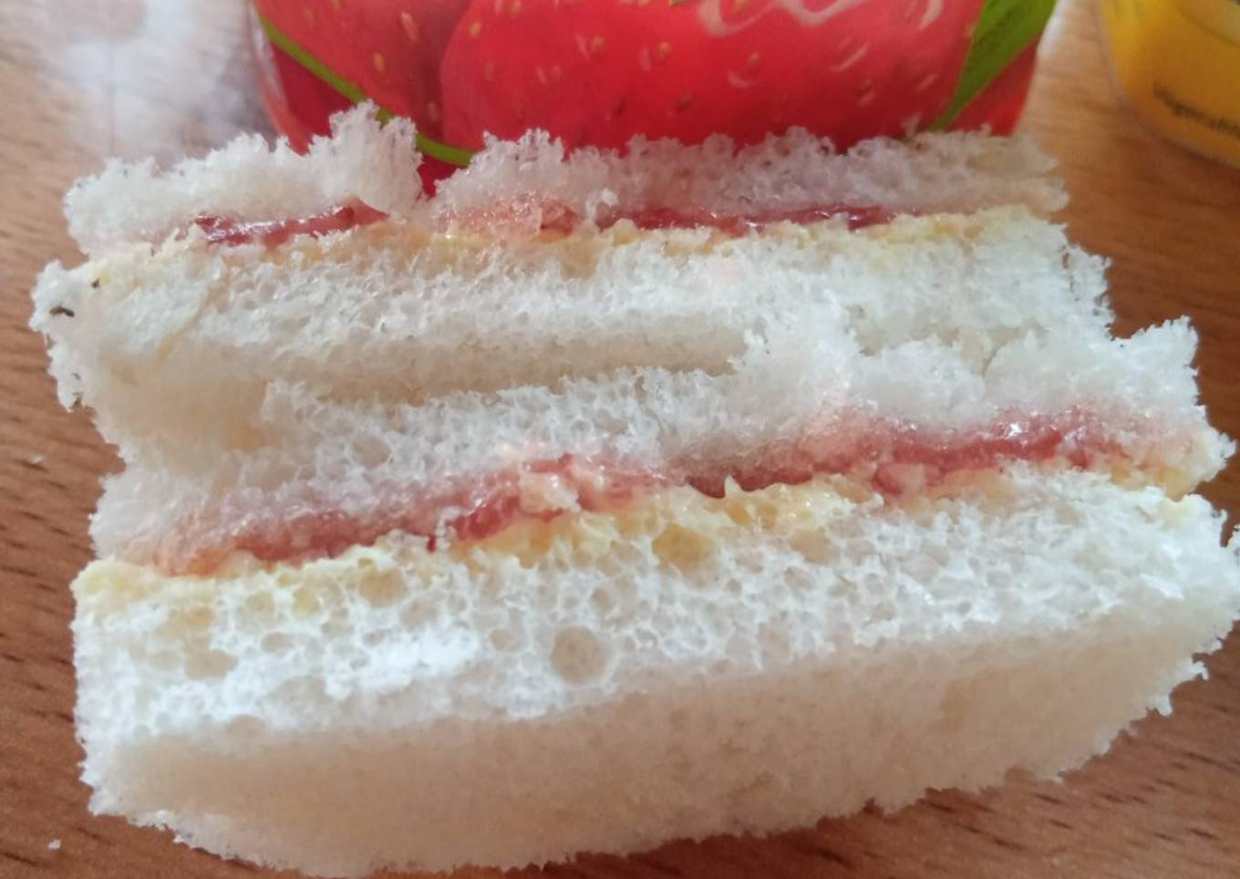 Butter jam sandwich