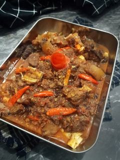 Foto resep Kepala Sapi Oseng Mercon