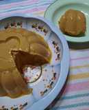 Flan tipo budín de pan