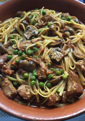 Una foto de Fideos a la cazuela