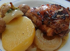 صورة لوصفة صينية دجاج 🍗 مع الفطر 😋