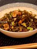 Low-Carb Lunchbox Dish: Garlic Stir-Fried Shiitake Mushrooms and Kelp