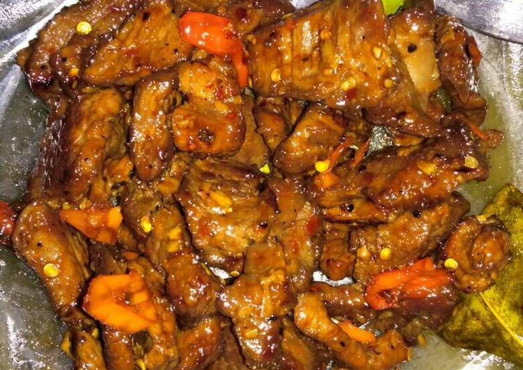 Sapi asam manis lada hitam