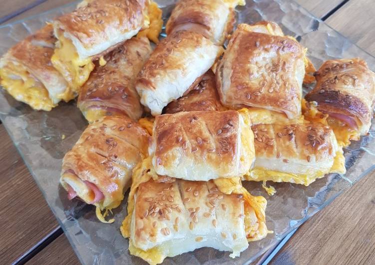 Saladitos de jamón y cheddar