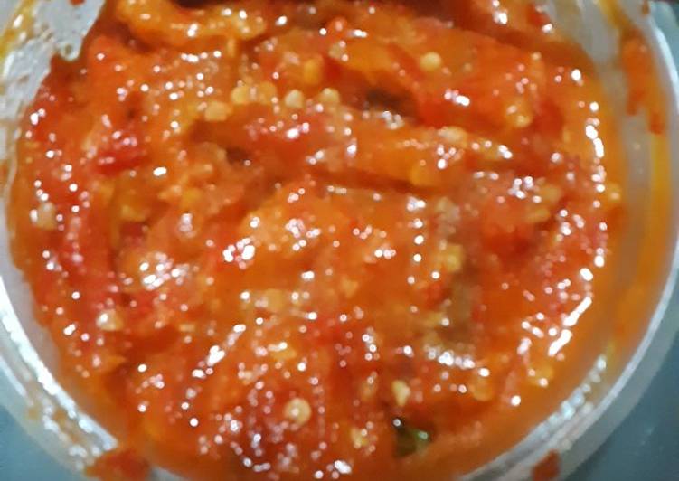 Sambel tomat dan terasi simple