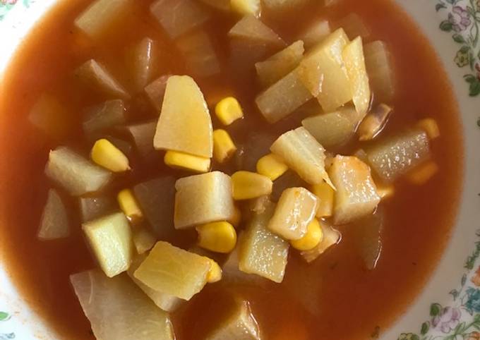 Sopa de chayote con chile guajillo Receta de Mercedes Cossío- Cookpad