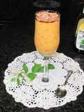 Batido de nectarinas con coco rallado