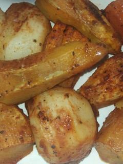 Una foto de Papas y boniatos a la bolsa!