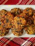 Multigrain fritters (vada) with fenugreek (methi)  and drumstick leaves