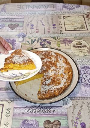 Фото 🍰Вкуснейший пирог из тыквы и яблок. Для диабетиков и тех кто следит за фигурой.