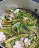 Canh chua rau muống ếch đồng