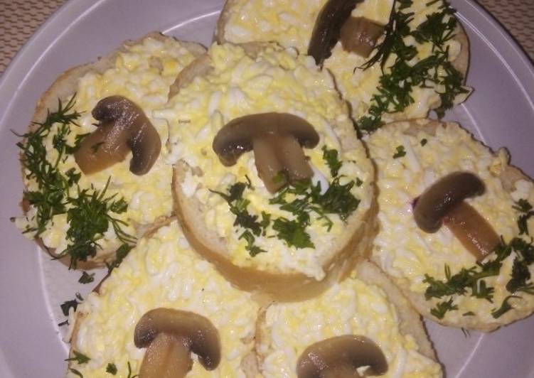 Бутерброды "грибочек"