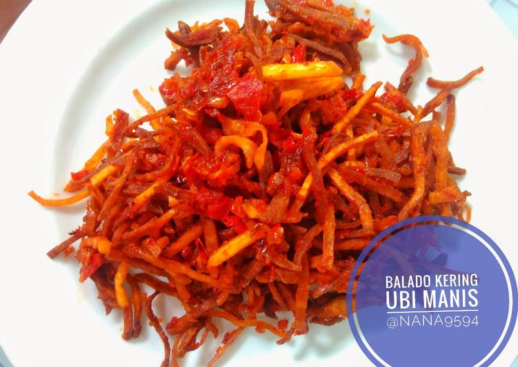 Balado kering ubi manis