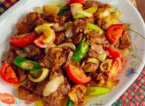 Gambar Daging Goreng Kunyit Basah-basah