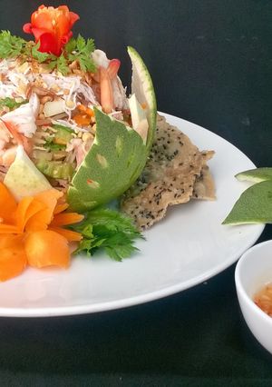 Hình của món Gỏi Bưởi.