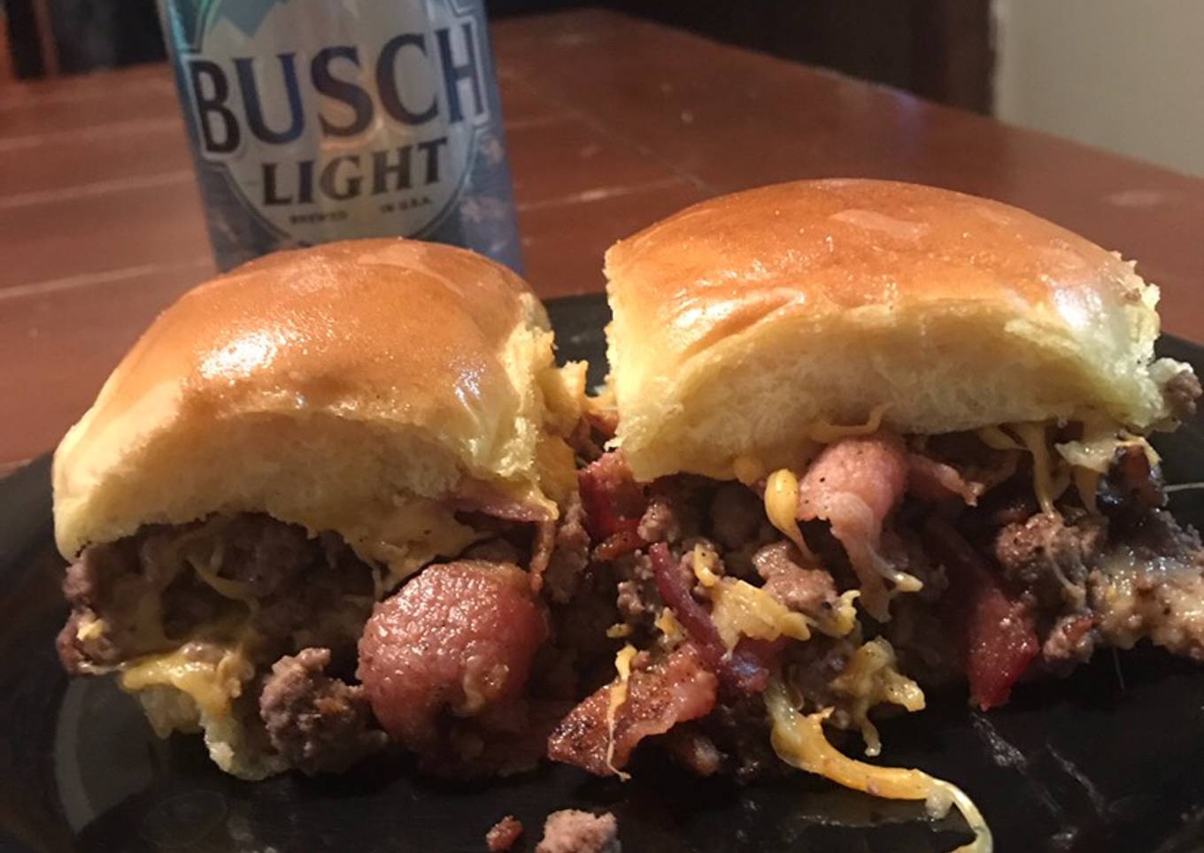 T’s Bacon Cheeseburger Sliders