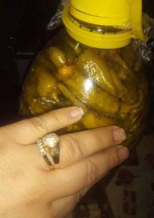 صورة لوصفة تصبير الحار أو الطرشي