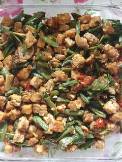 Foto resep Tempe kecap oseng kacang panjang