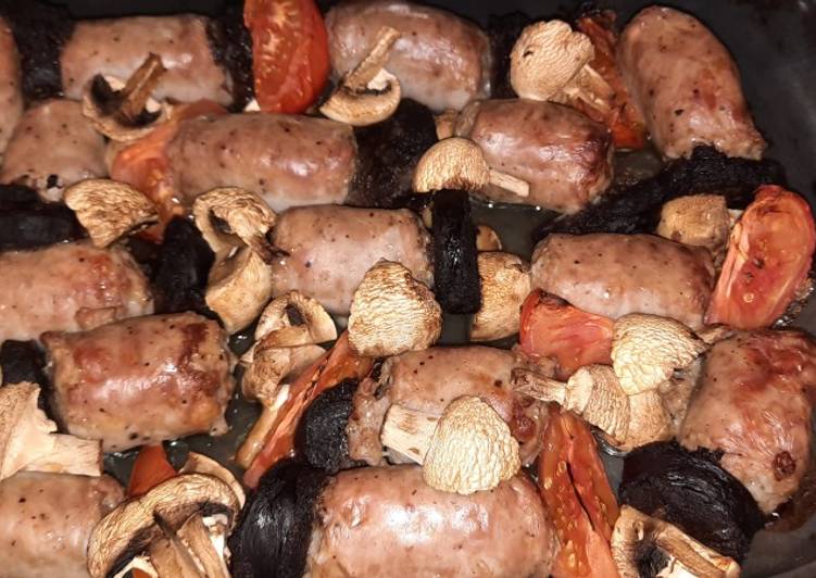 Butifarra al horno con morcilla