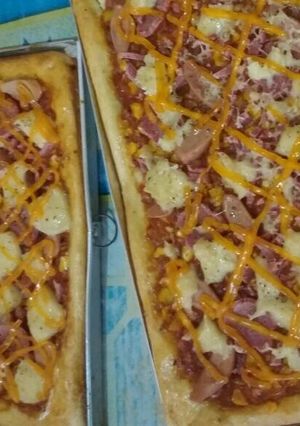 Foto resep Pizza meat and cheese lover