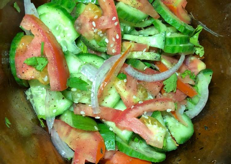 Recipe: Delicious Cucumber tomatoes 🍅salad This is Secret Recipe  From Best My Grandma's Recipe !!