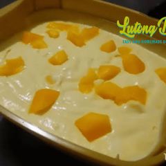 A picture of Mango ice crem.
