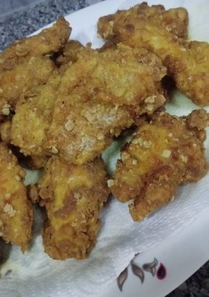 صورة لوصفة كرسبي دجاج بالشوفان