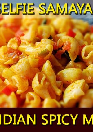A picture of South Indian Spicy Macaroni.