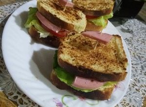 صورة لوصفة سندويش بخبز توست