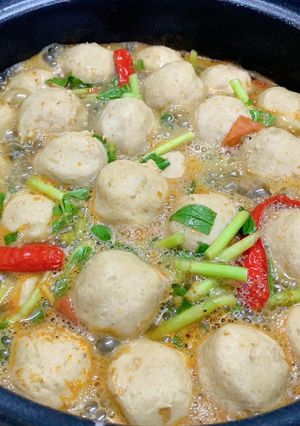 Hình của món Lẩu thái hải sản chua cay.