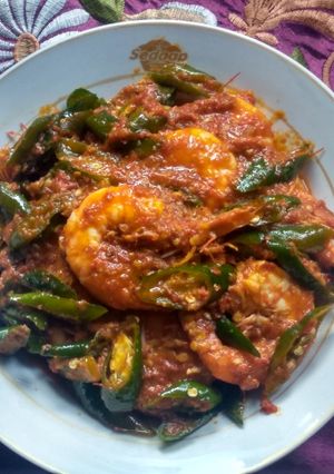 Foto resep Udang cabe ijo