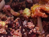 Ensalada de cuscús, naranja y remolacha