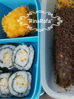 Foto resep My sushi, nugget homemade, pisang panggang #MenuSehat Anak