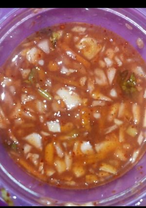 A picture of Hot Dip Sauce.