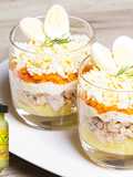 Ensalada Mimosa con Allioli en vasitos