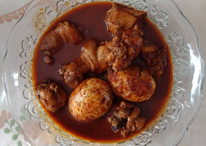 Resep Rendang Ayam Telur Simple N Sederhana Oleh Saputri Cookpad