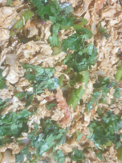 A picture of Fajita chicken filling.