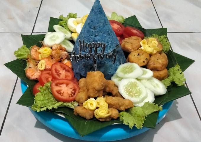 Resep Tumpeng Nasi Liwet Telang yang Lezat