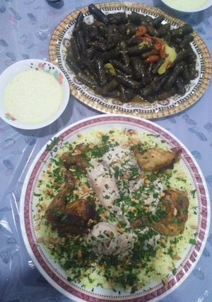 صورة لوصفة منسف الدجاج