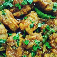A picture of Tire track eel fish curry.