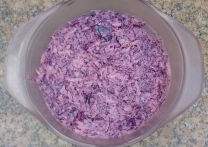 Steps to Make Ultimate Red cabbage salad - New Recipe Nasta