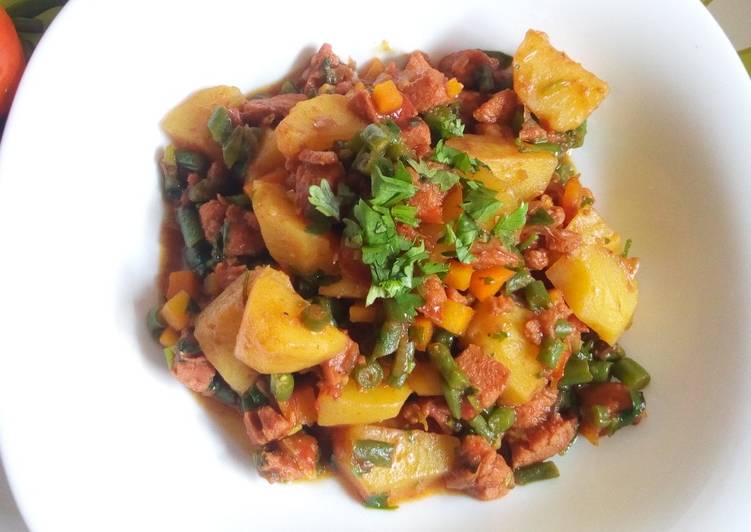 Steps to Prepare Any-night-of-the-week Vegetable stew recipe #themechallenge